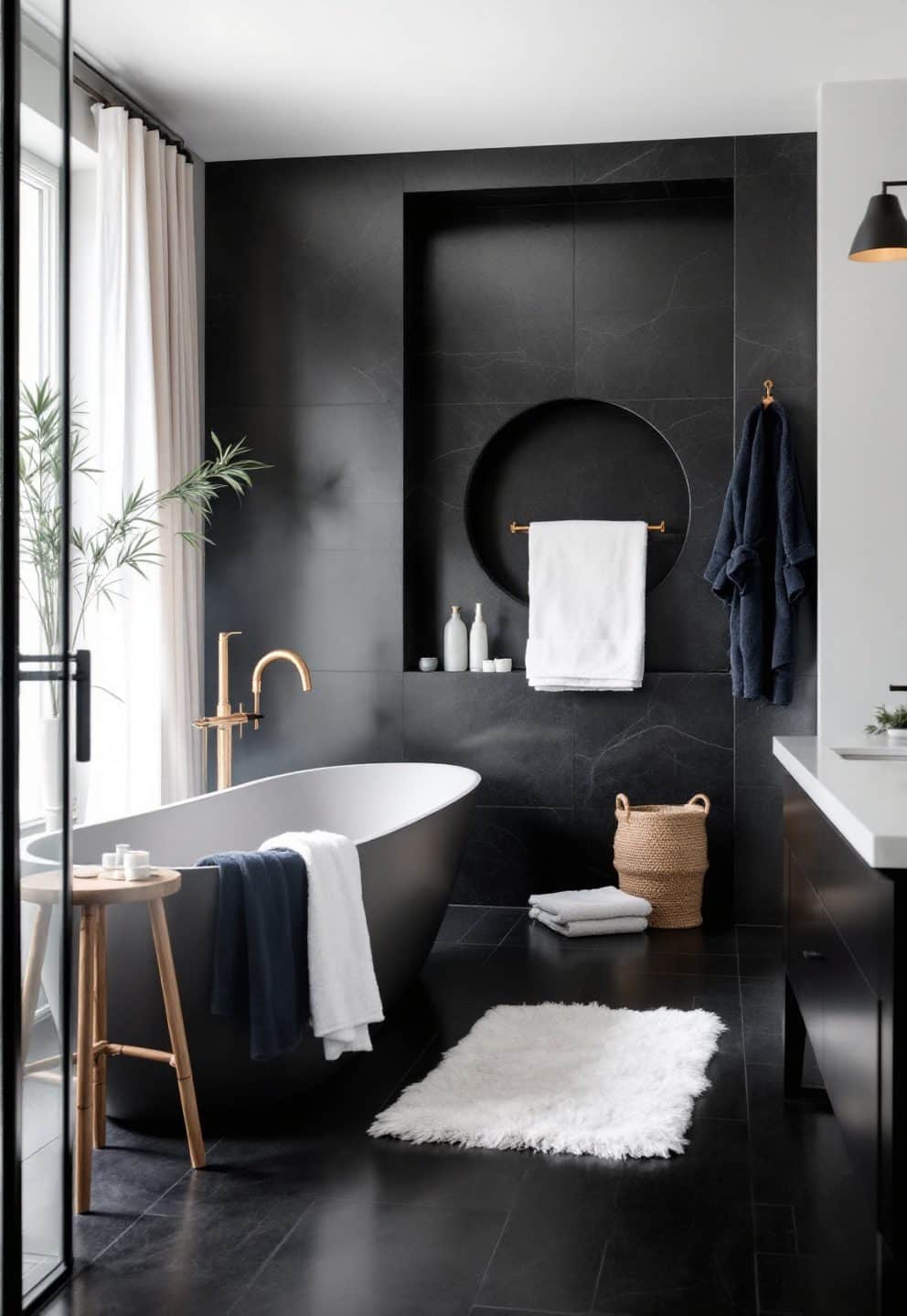 10 Black Bathroom Decor Ideas