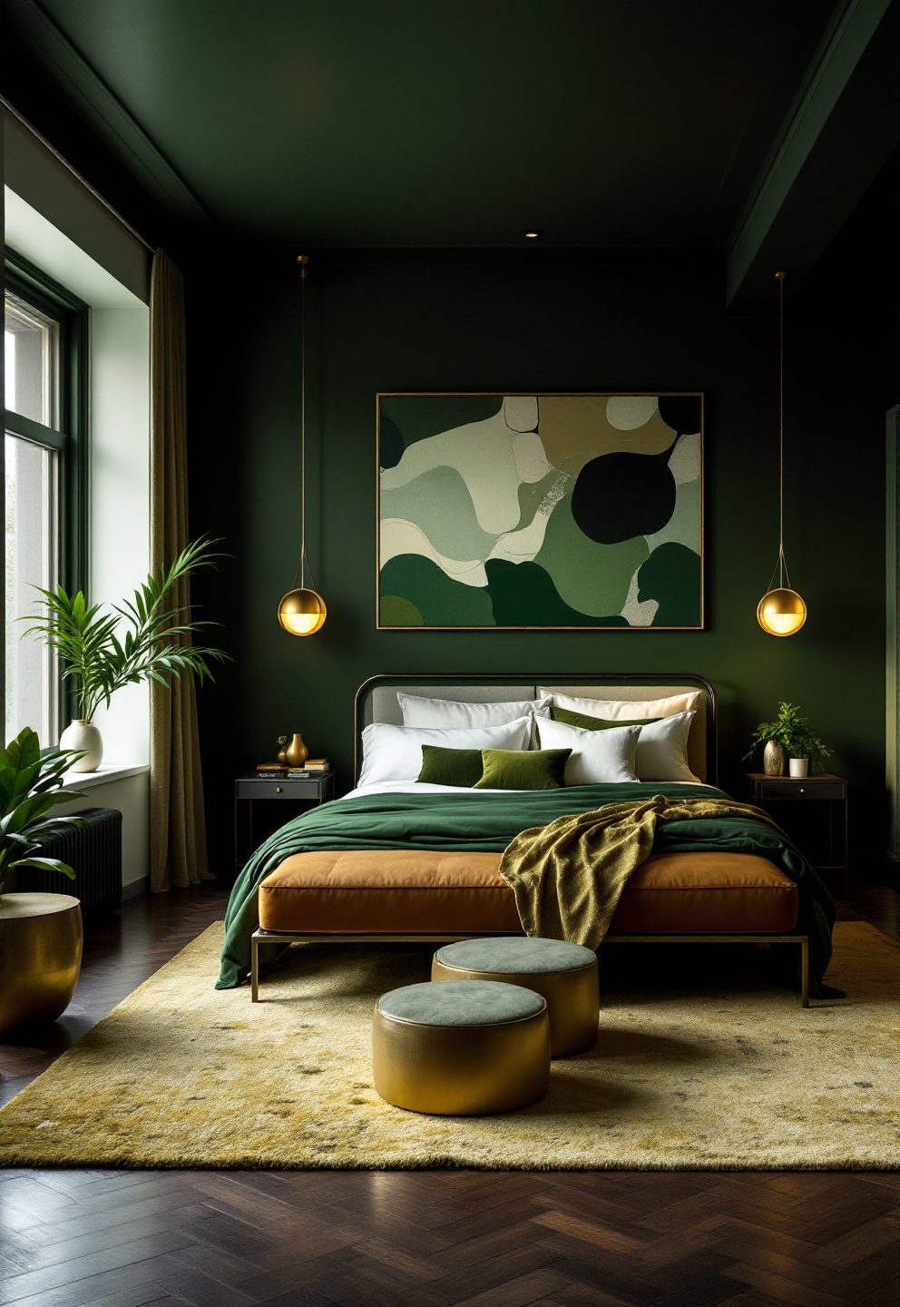 10 Dark Green Bedroom Decor Ideas