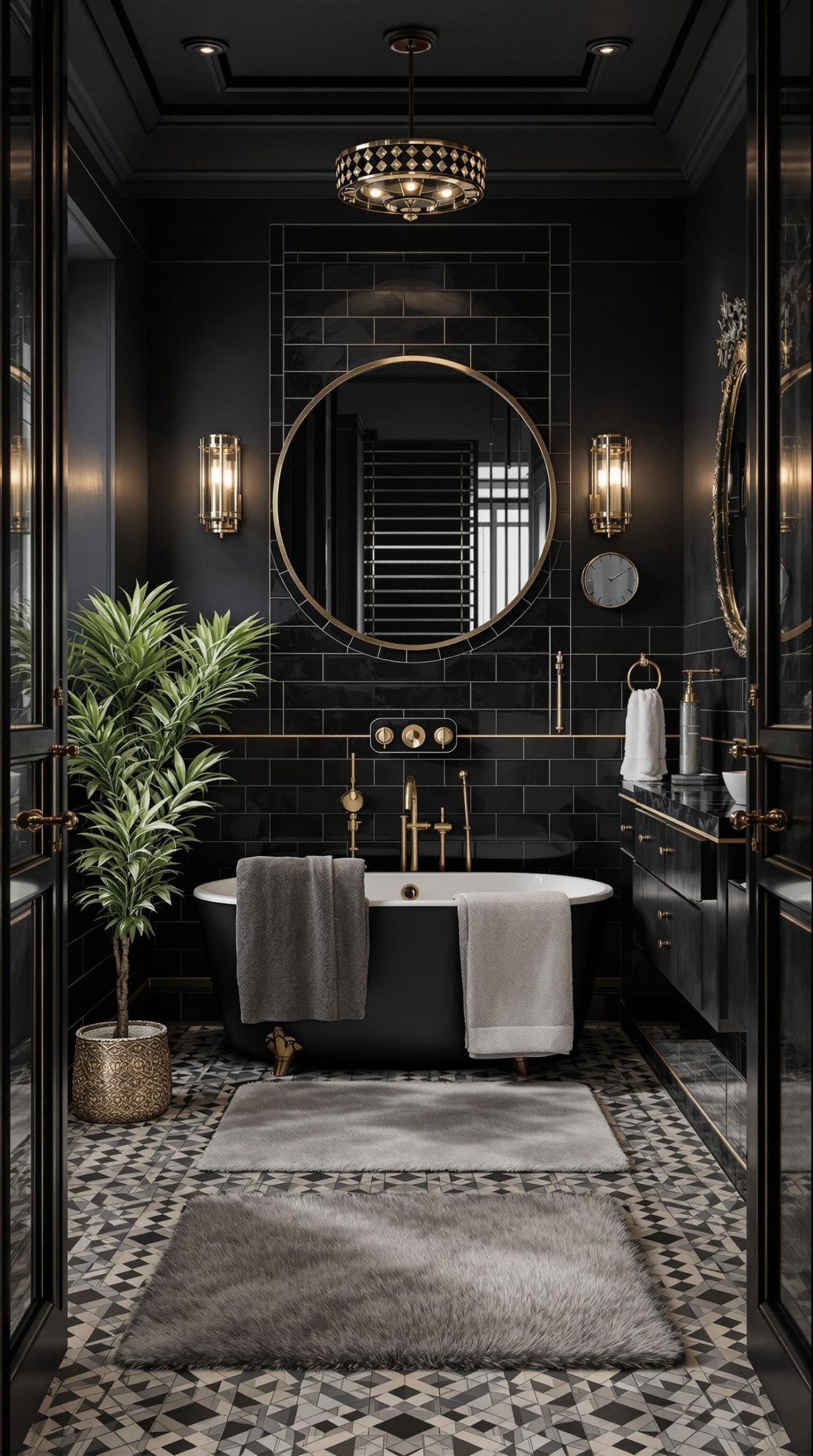 10 Black Bathroom Decor Ideas