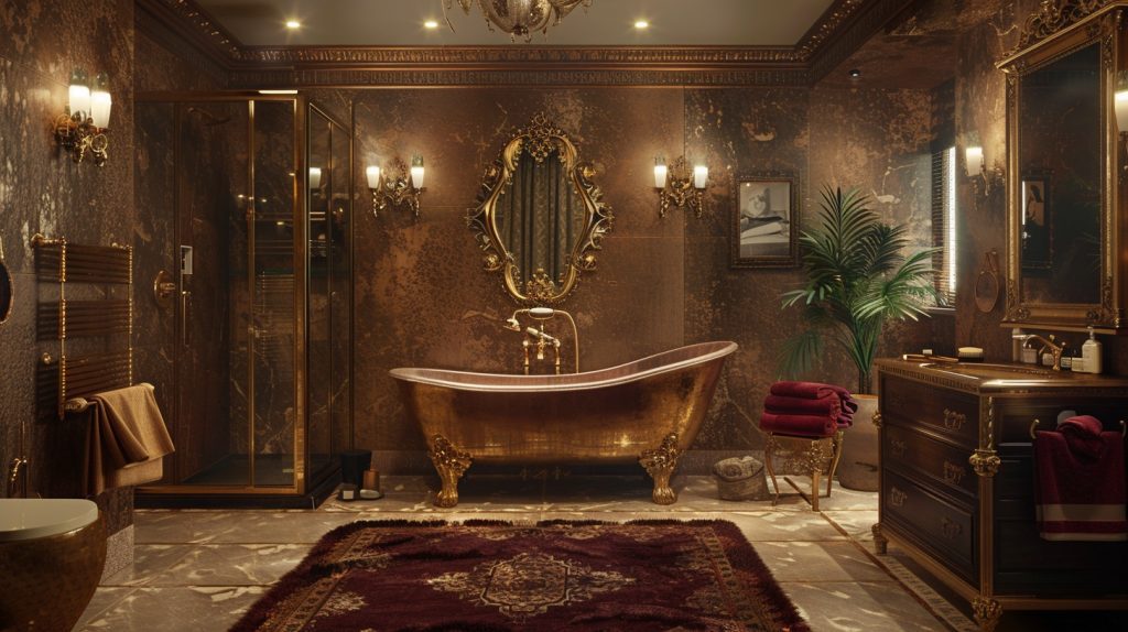 Gold Bathroom Decor