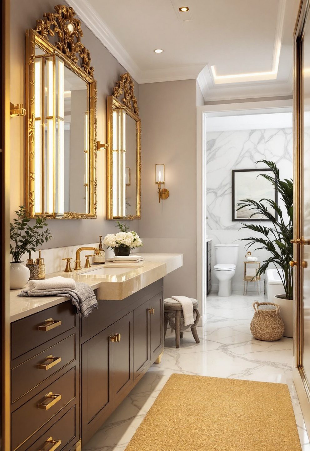 10 Gold Bathroom Decor Ideas