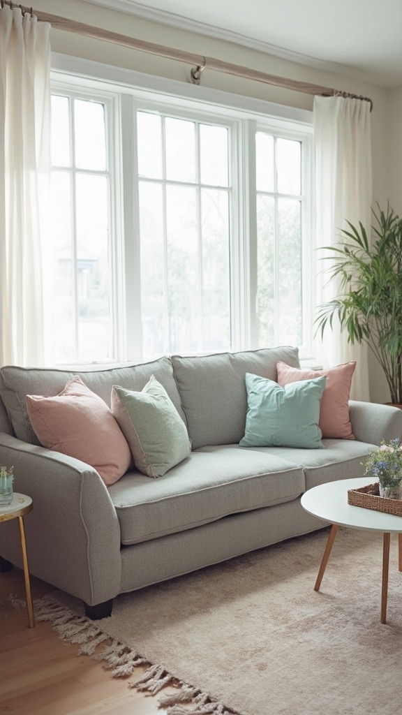 grey couch living room