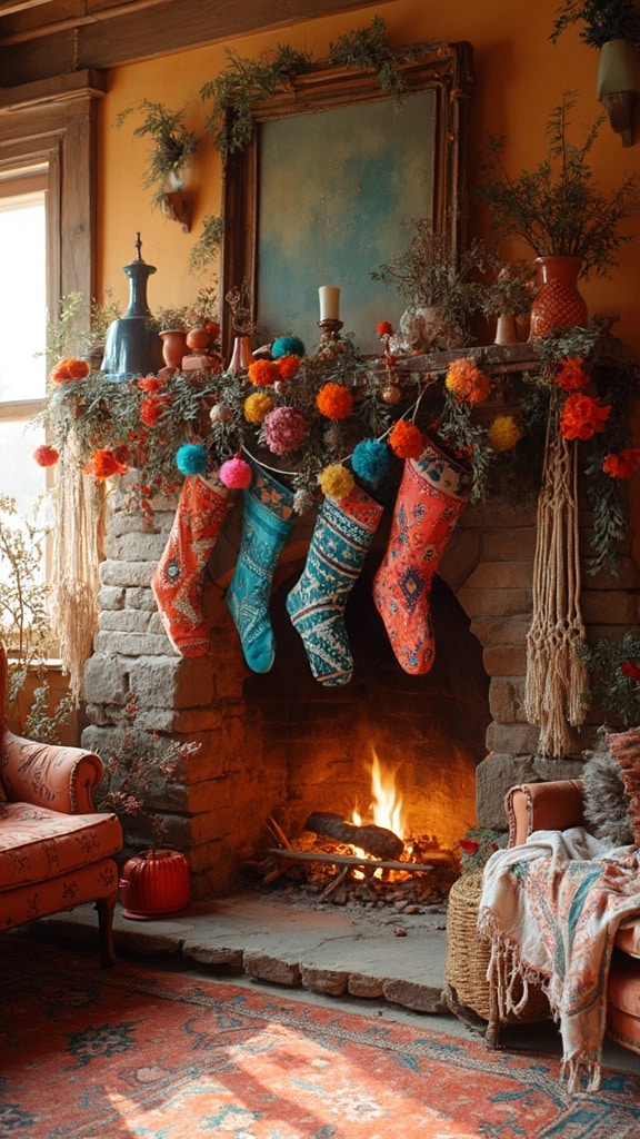 25 Fireplace Christmas Decorations