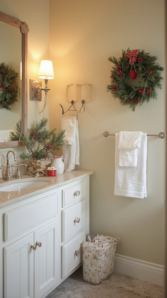 25 Christmas Bathroom Decor