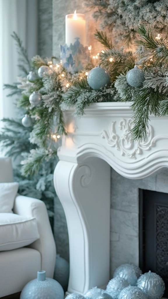 25 Fireplace Christmas Decorations