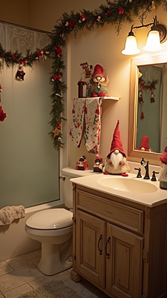 25 Christmas Bathroom Decor