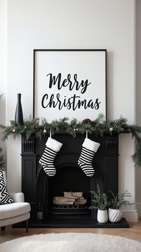 25 Fireplace Christmas Decorations