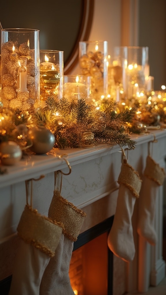 25 Fireplace Christmas Decorations