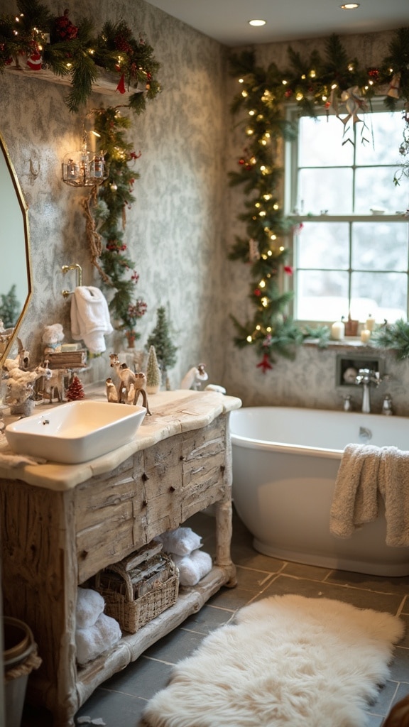 25 Christmas Bathroom Decor