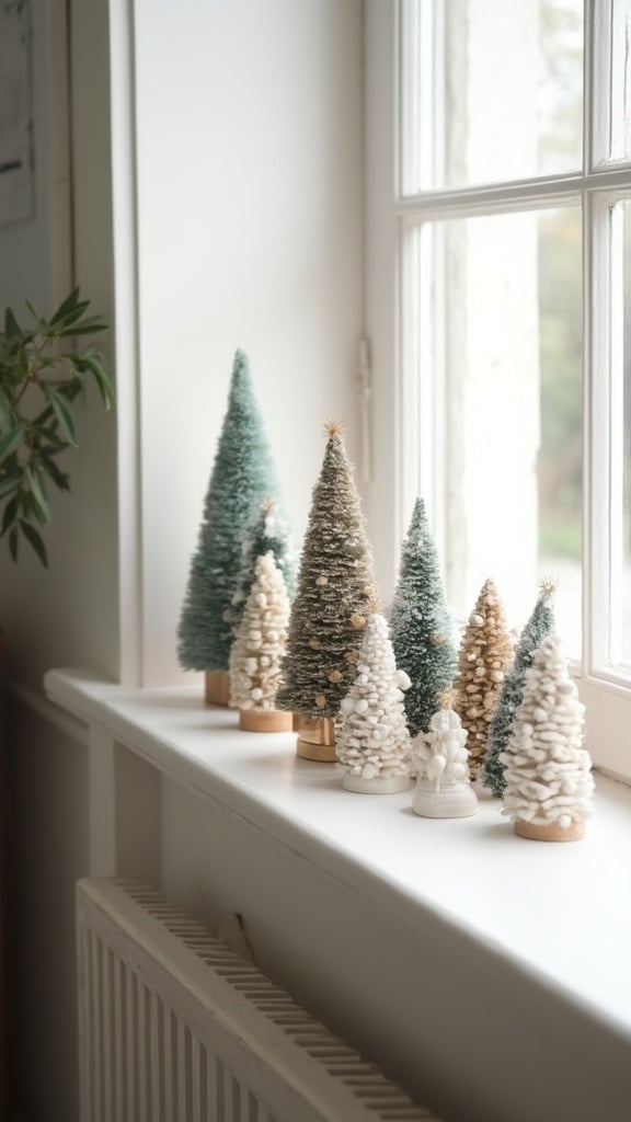 Miniature Christmas Tree Display