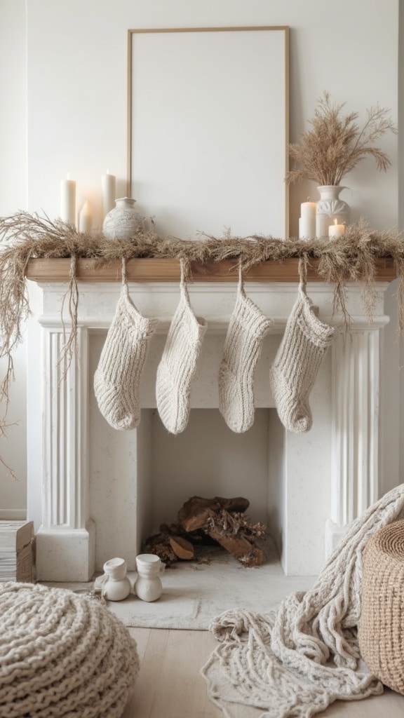 25 Fireplace Christmas Decorations