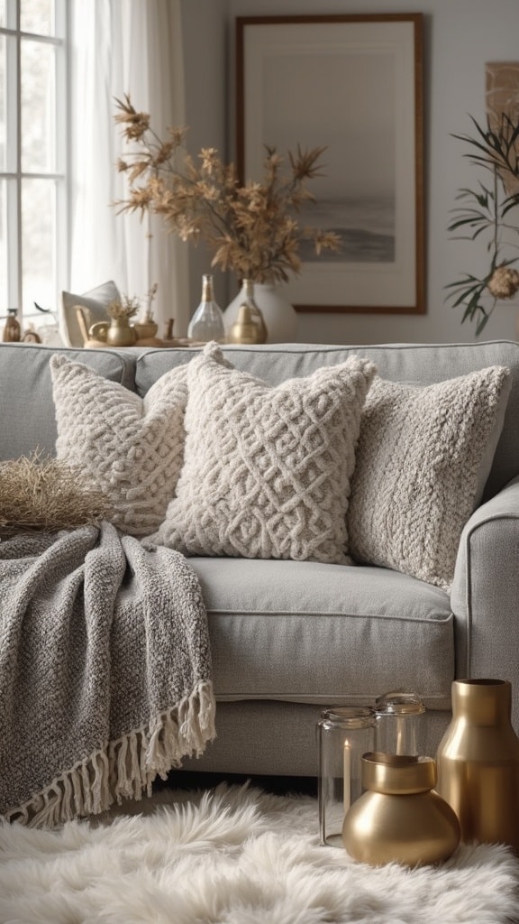 grey couch living room