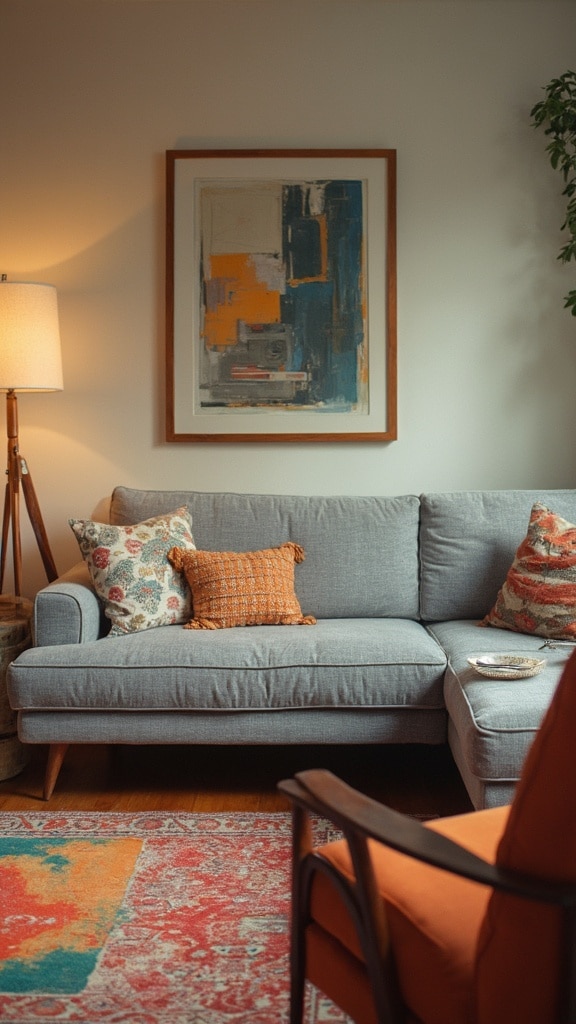 grey couch living room