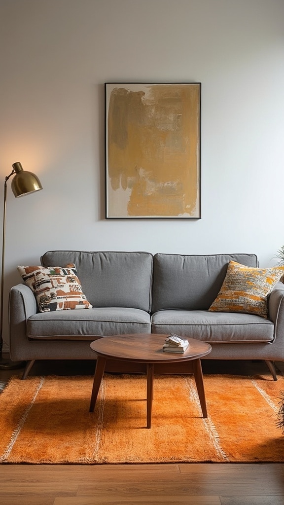 grey couch living room