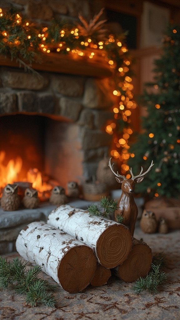 25 Fireplace Christmas Decorations