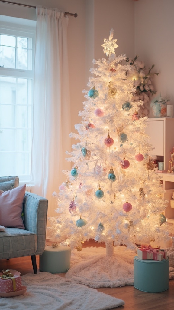 Chic Pastel Christmas Scheme