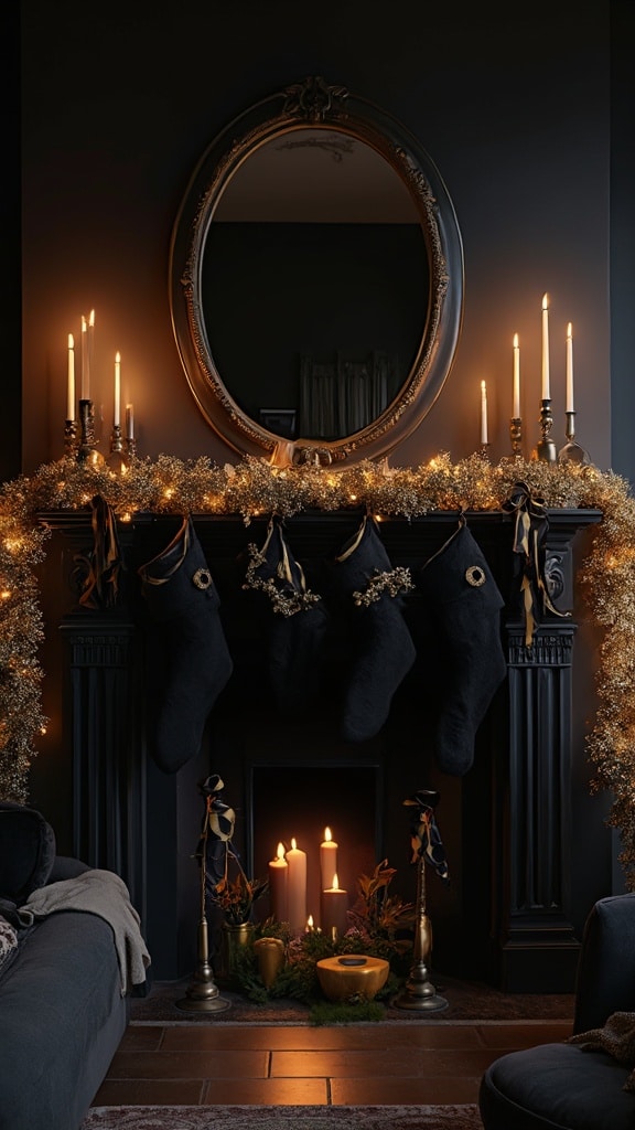 25 Fireplace Christmas Decorations