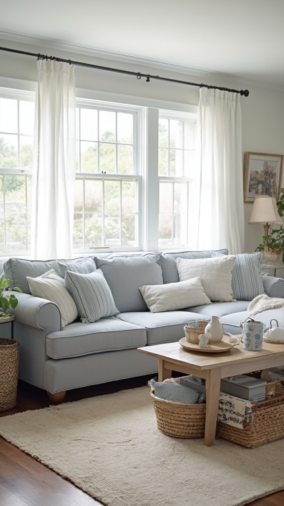 grey couch living room