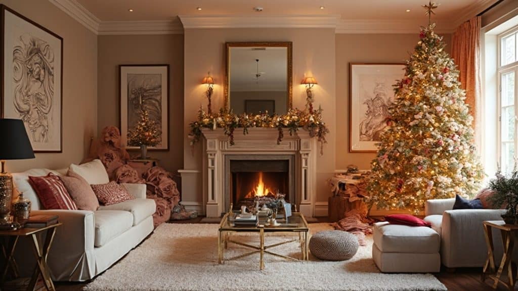 Rose Gold Christmas Decor Ideas