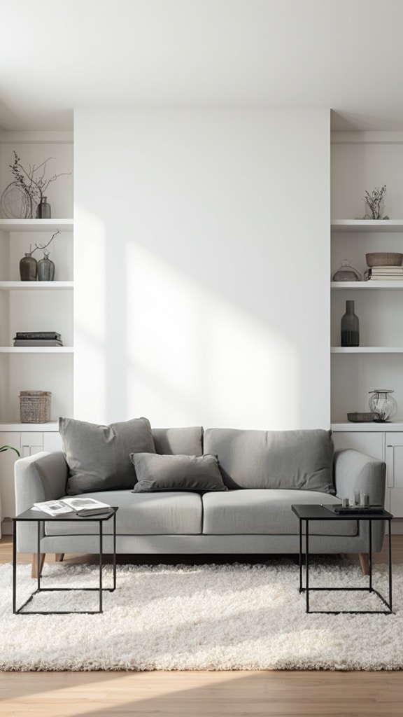 grey couch living room