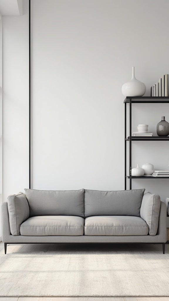 grey couch living room