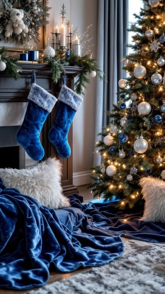 25 Blue Christmas Decor Ideas for a Cool and Elegant Holiday