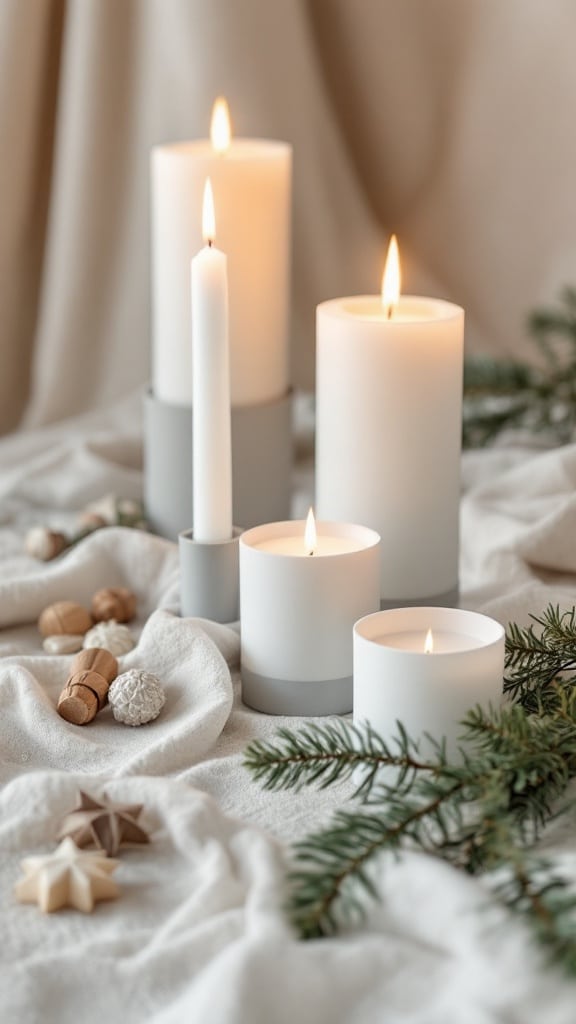 25 Christmas Candle Decor Ideas for a Warm and Festive Glow