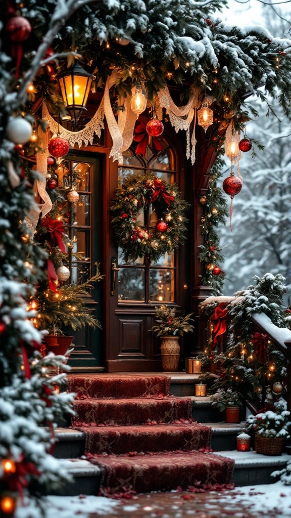 25 Christmas Porch Decor Ideas to Welcome the Holidays in Style