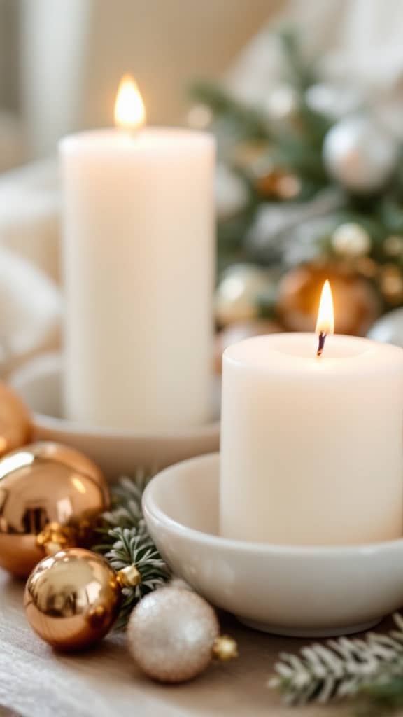 25 Christmas Candle Decor Ideas for a Warm and Festive Glow