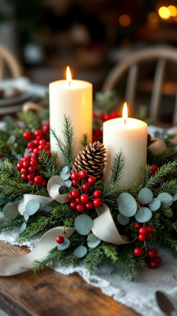 25 Christmas Candle Decor Ideas for a Warm and Festive Glow