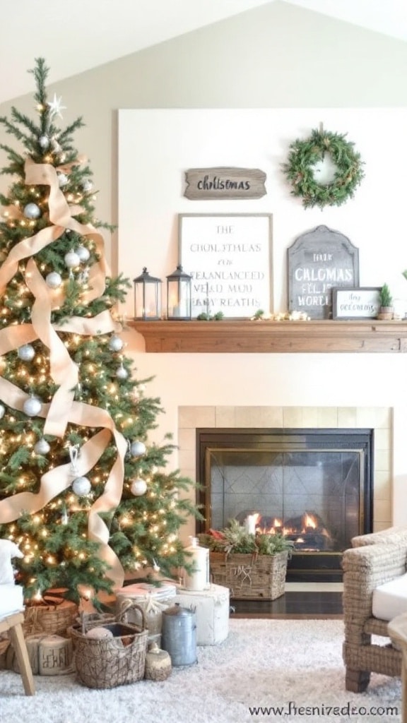 25 Christmas Decor Ideas for a Cozy and Festive Living Room