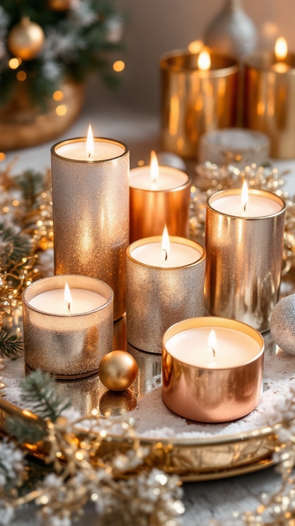 25 Christmas Candle Decor Ideas for a Warm and Festive Glow