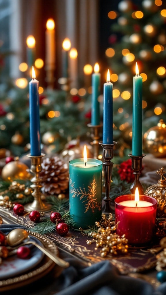 25 Christmas Candle Decor Ideas for a Warm and Festive Glow