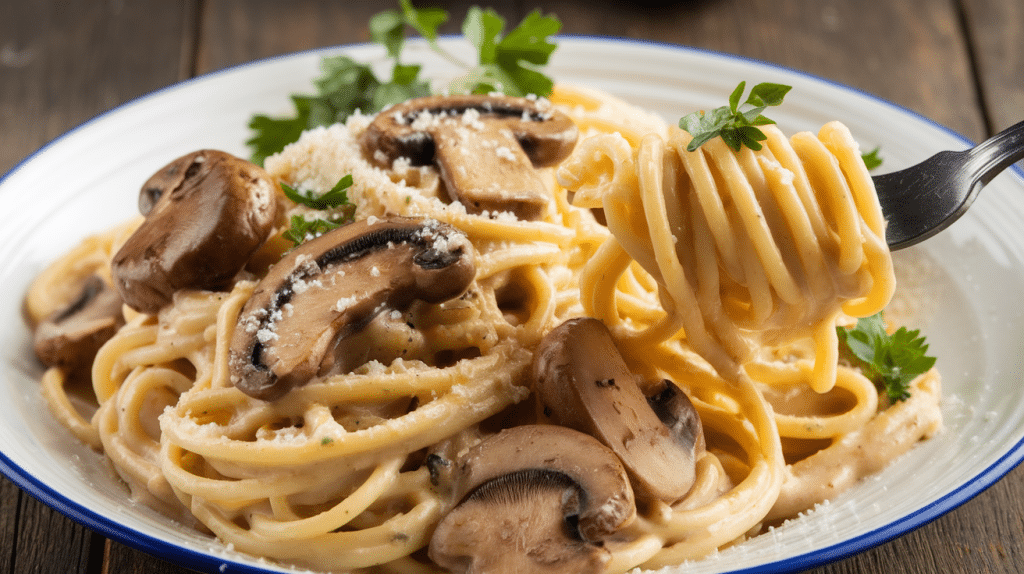 Creamy Mushroom Carbonara Recipe