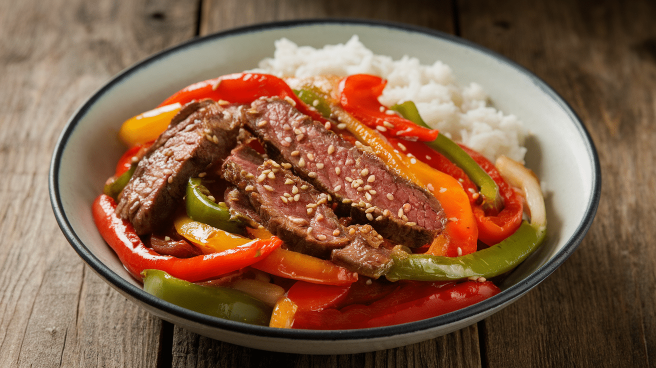 Savory Pepper Steak Stir Fry Recipe