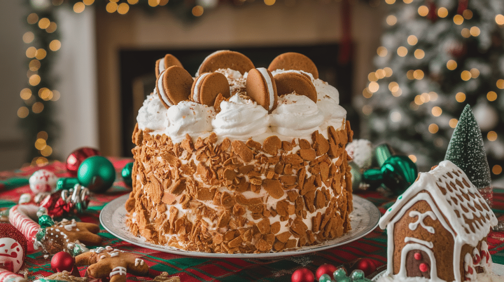 Deliciously Spiced Gingerbread Poke Cake Recipe