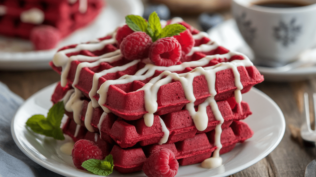 Decadent Red Velvet Waffles Recipe