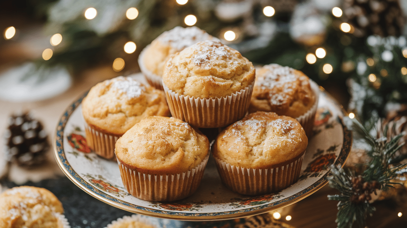 Festive Eggnog Muffins Recipe