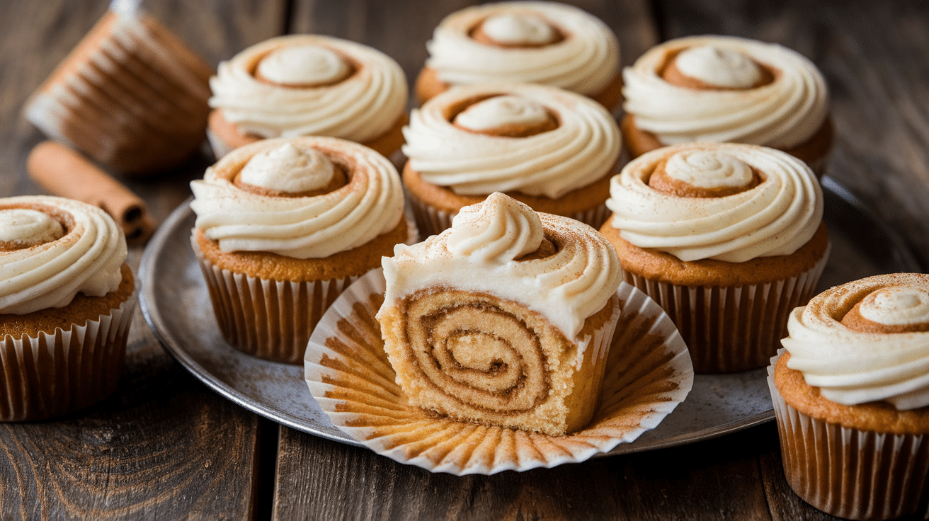 Delicious Cinnamon Roll Cupcakes Recipe