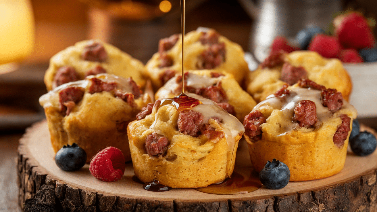 Savory Sausage Pancake Muffins Recipe