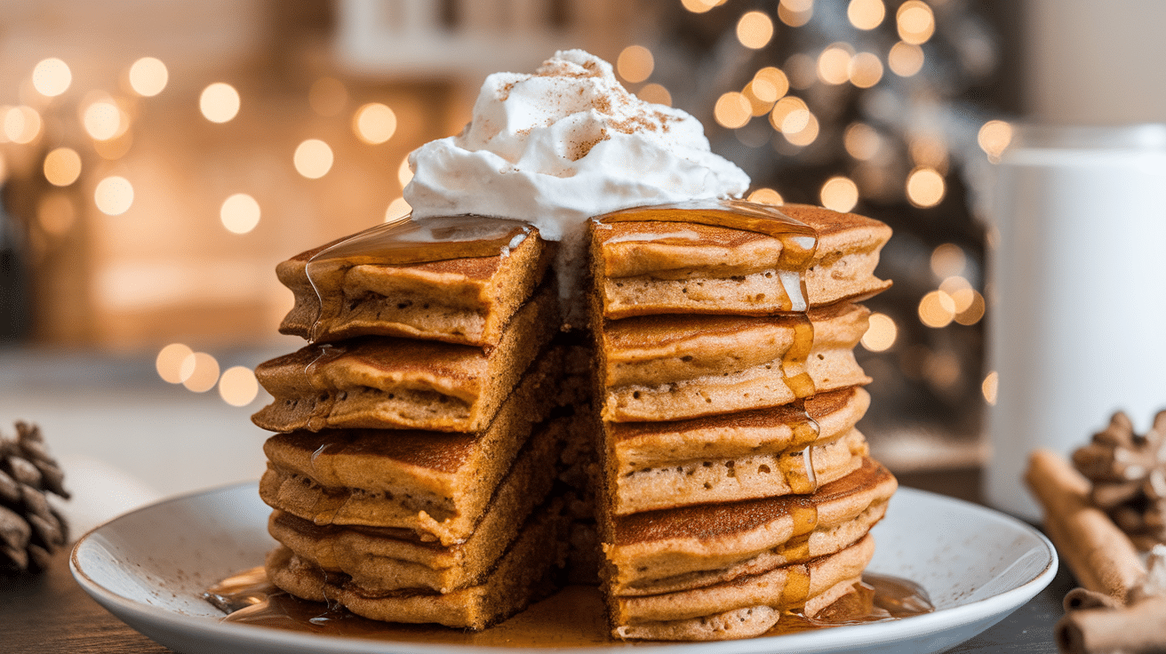 Spiced Gingerbread Pancakes for a Cozy Breakfast