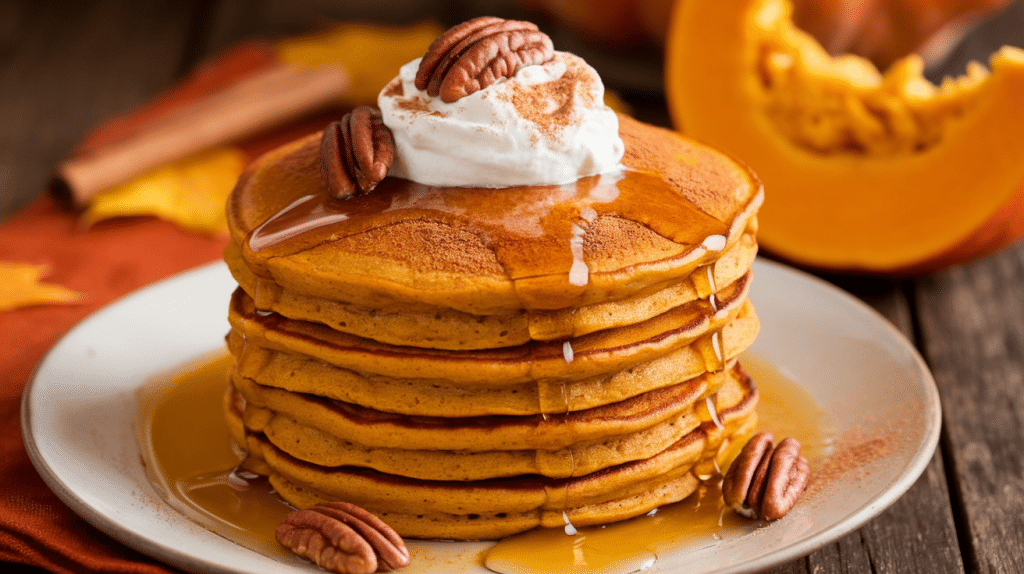 Fluffy Pumpkin Pancakes Recipe