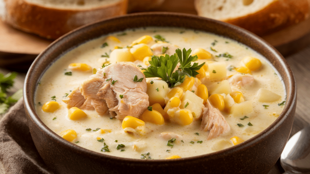 Creamy Chicken and Corn Chowder Recipe