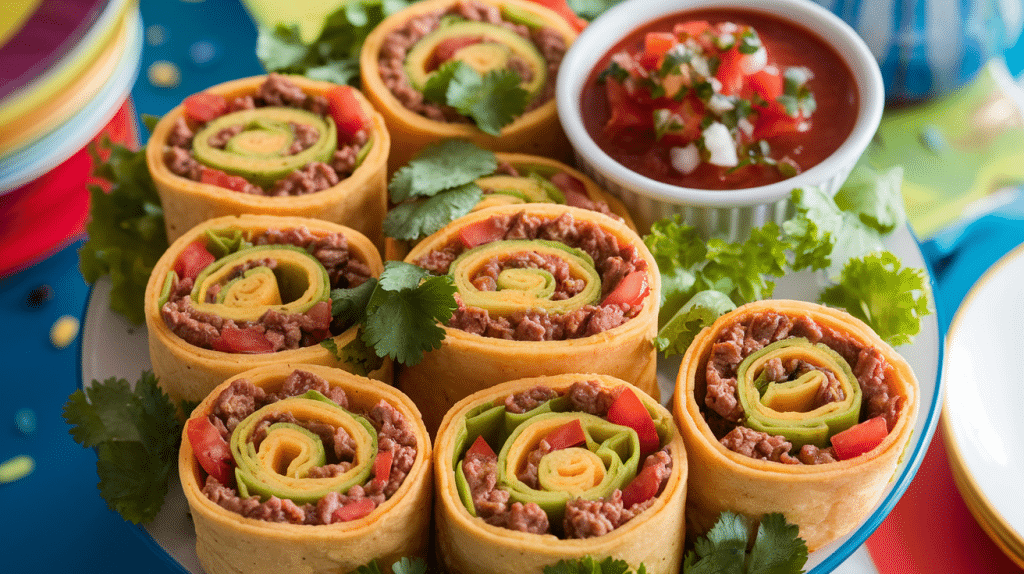 Spicy Taco Pinwheels Recipe