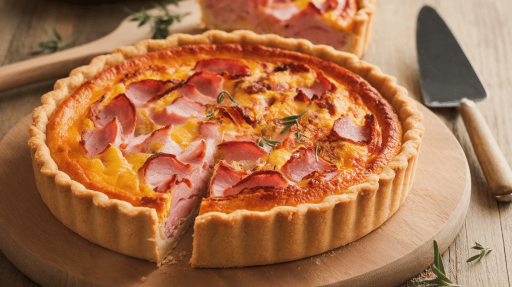 Savory Ham and Cheese Quiche Recipe