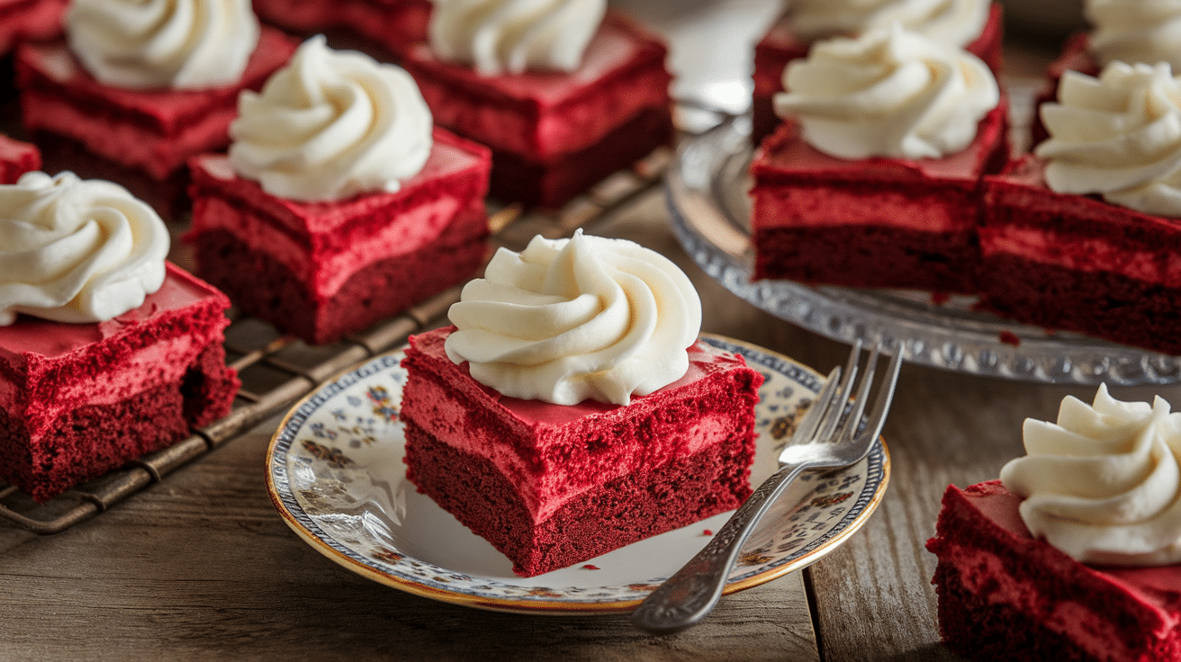 Decadent Red Velvet Brownies with Cream Cheese Frosting Recipe