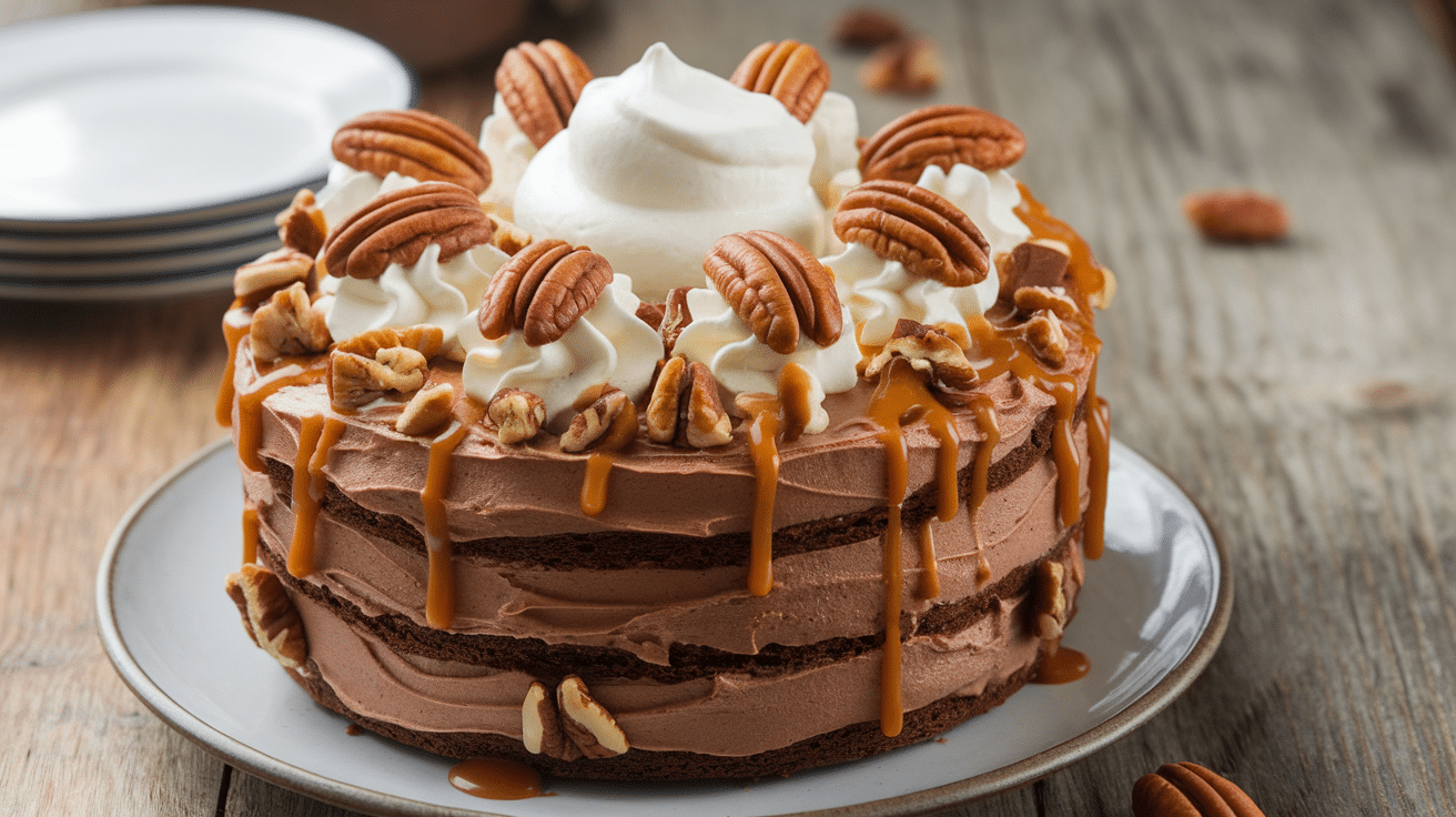 Decadent Chocolate Turtle Poke Cake Recipe