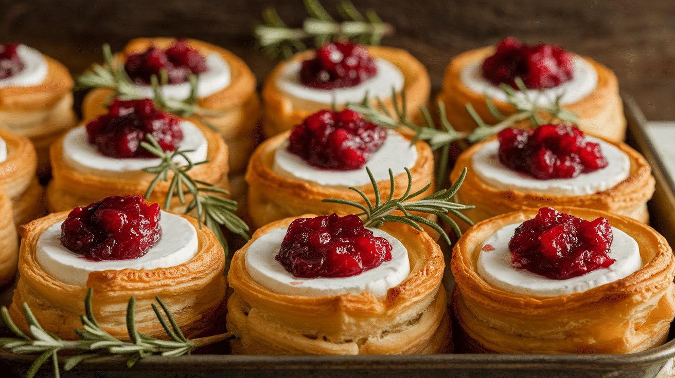 Savory Cranberry Brie Bites Recipe