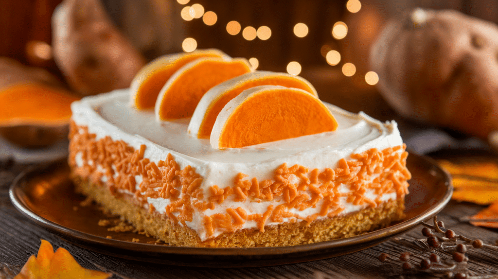 Delicious Sweet Potato Sheet Cake with Cream Cheese Frosting