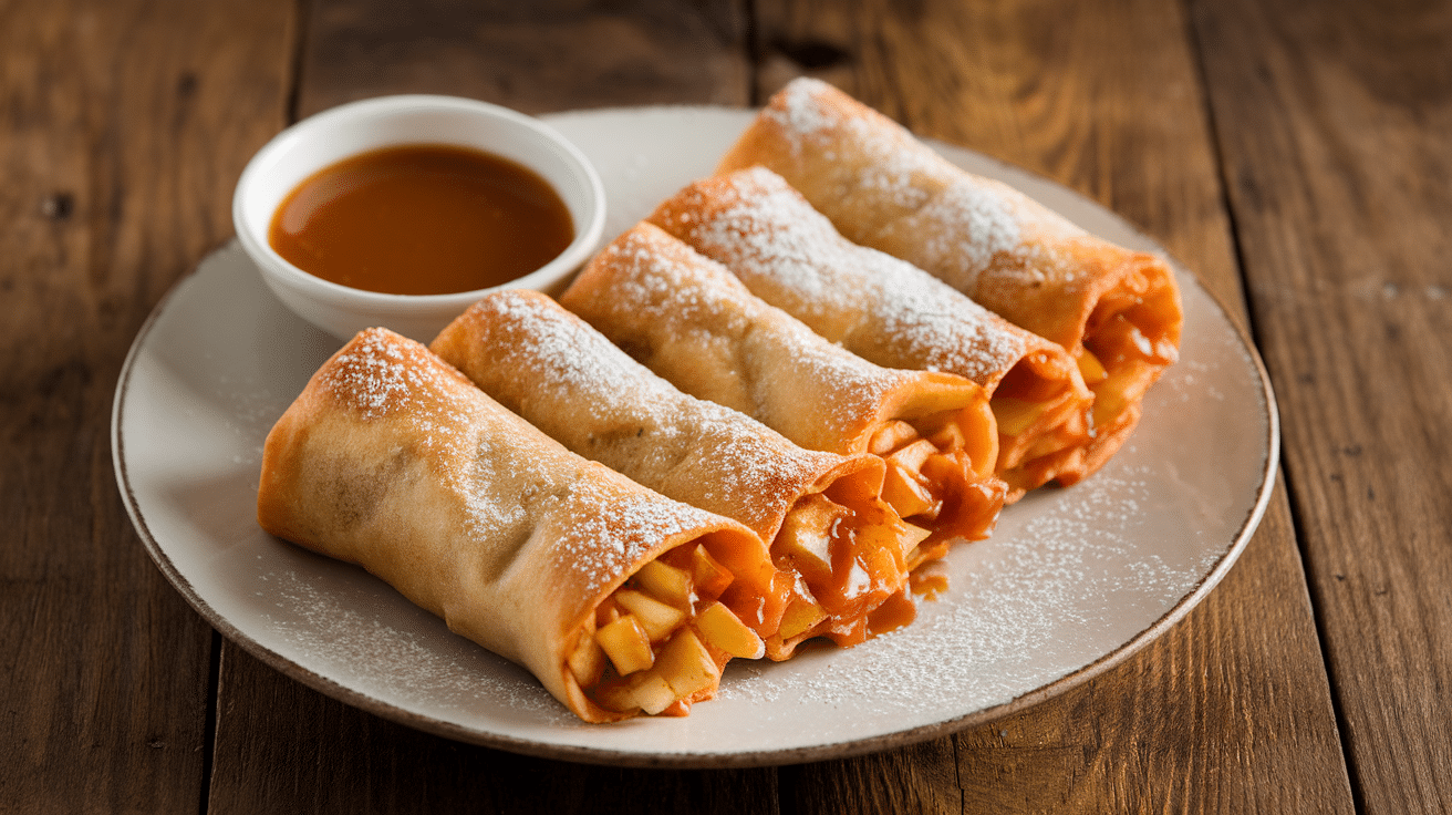 Crispy Apple Pie Egg Rolls